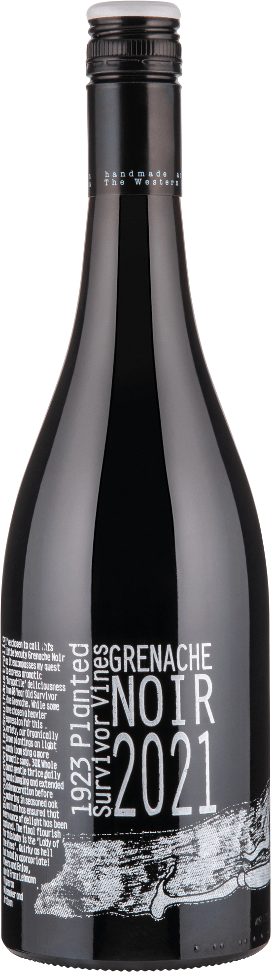 David Franz 1923 Survivor Vines Grenache Noir 2021 bottle